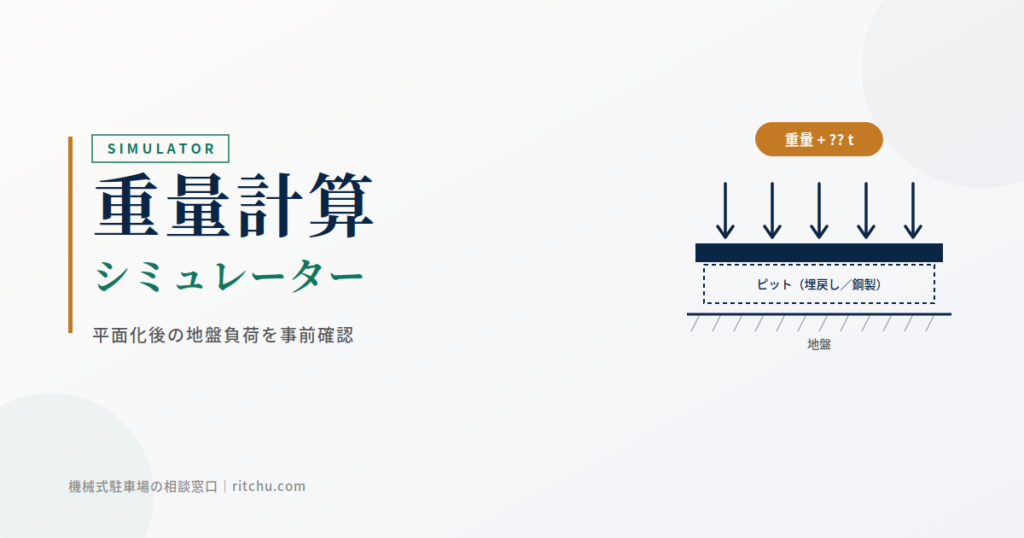平面化工法 重量計算シミュレーター