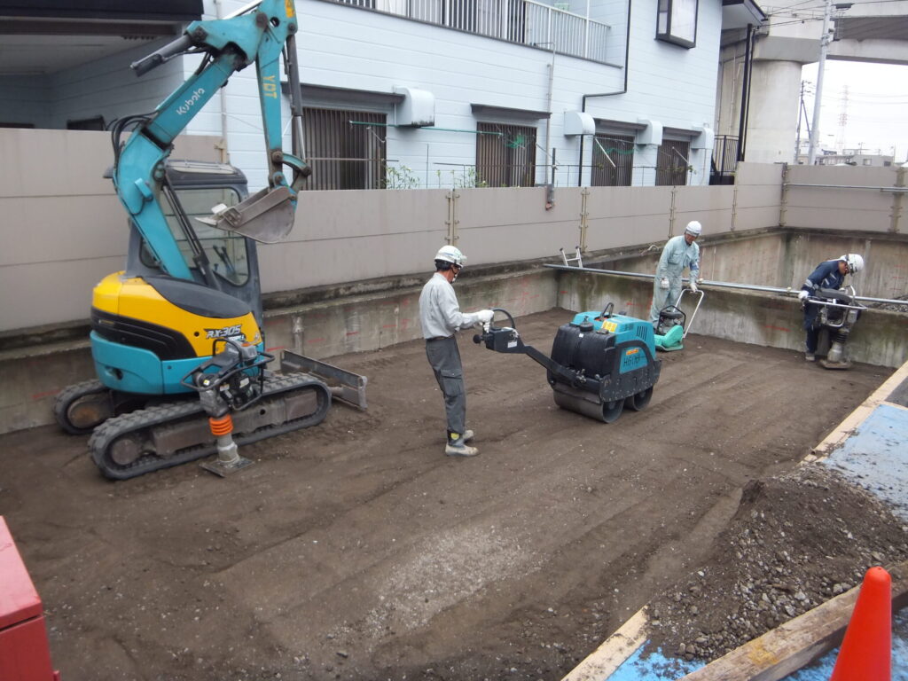 機械式駐車場の解体平面化「埋め戻し工法」の特徴
