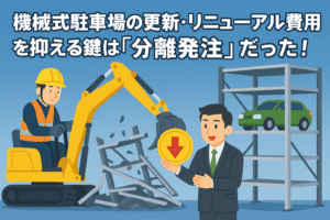 機械式駐車場の更新・リニューアル費用を抑える鍵は「分離発注」だった！