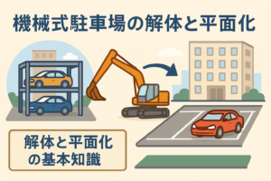 これでわかる！機械式駐車場の解体と平面化の基本知識