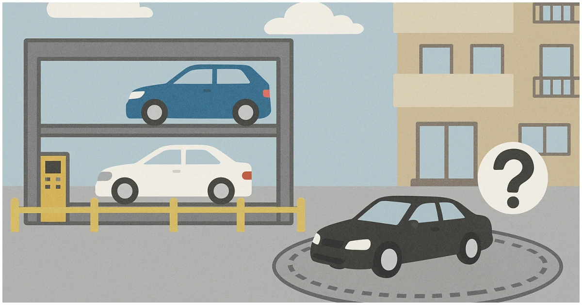機械式駐車場のターンテーブルは平面化工事で一緒に撤去すべき？｜残す・撤去の判断基準