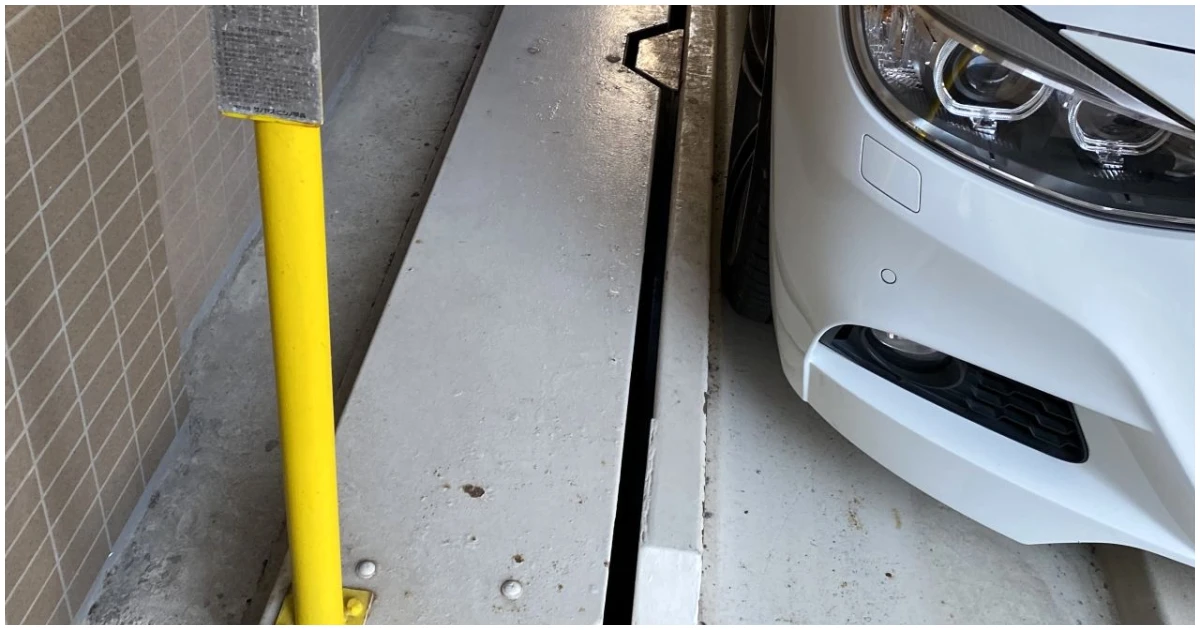 機械式駐車場の車幅制限と実寸法をイメージした画像