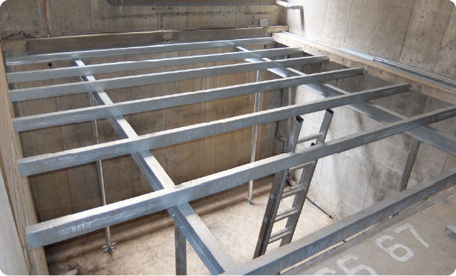 機械式駐車場の鋼製平面化工法