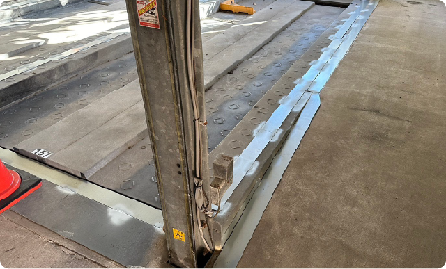 機械式駐車場の固定化