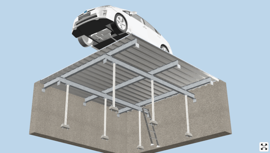 鋼製平面化工法３Dイメージ