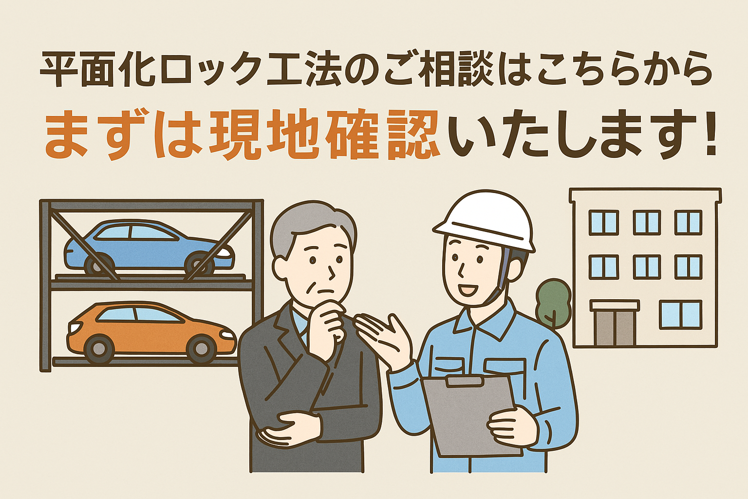 平面化ロック工法のご相談はこちらから