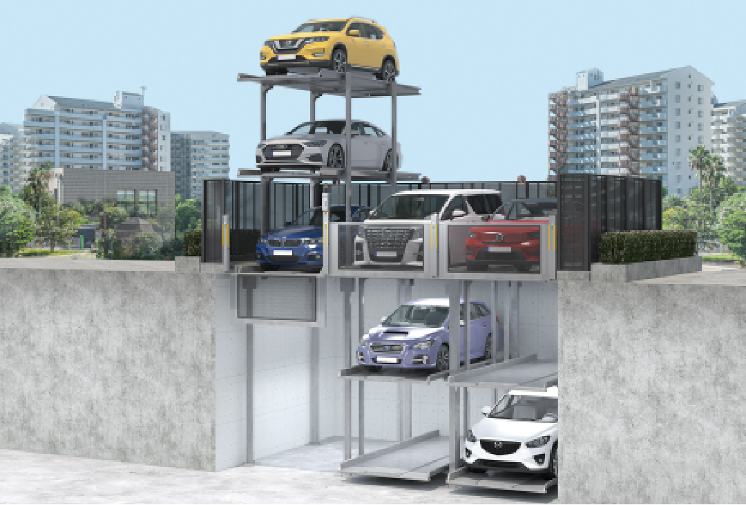 プレミアムピット/ピット３段昇降式（地上１段・地下２段）