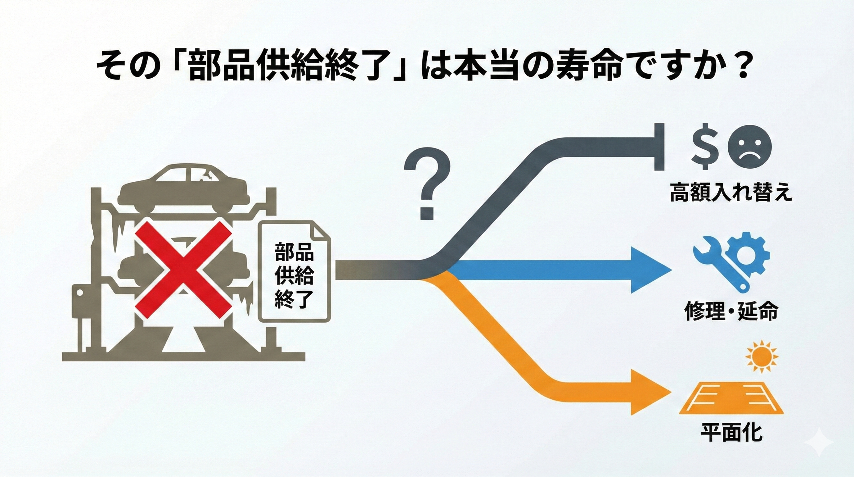その「部品供給終了」は本当の寿命ですか？メーカー通知の裏側と、管理組合が持つべき“第3の選択肢”