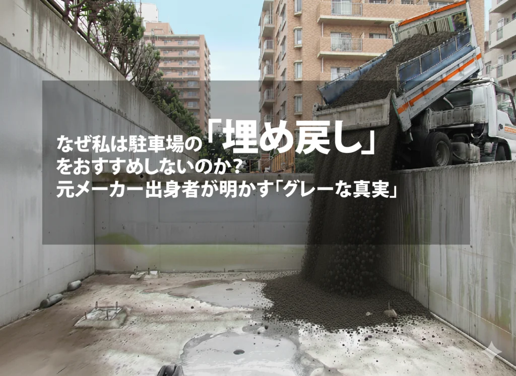 なぜ私は駐車場の「埋め戻し」をおすすめしないのか。元メーカー出身者が明かす「グレーな真実」