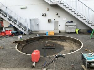 ターンテーブルモーター撤去後